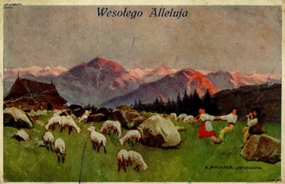 Reprodukcja obrazu Bronisławy Rychter-Janowskiej, 1936 r. (Wydawnictwo Salonu Malarzy Polskich w Krakowie, IPN Ka 084/97, t. 1)