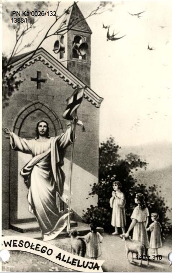 Kartka przysłana przez tajnego współpracownika pseudonim „Antek” do funkcjonariusza prowadzącego z życzeniami i propozycją terminu spotkania, prawdopodobnie 1970 r. (IPN Ka 0026/132)