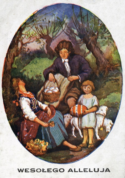 Reprodukcja obrazu M. Zawady, prawdopodobnie dwudziestolecie międzywojenne (Wydawnictwo „Współczesna Sztuka”, Przemyśl; IPN Ka 1025/1)