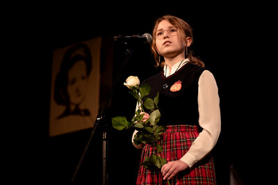 Gala finałowa X edycji konkursu „W kręgu poezji i prozy lagrowej więźniarek KL Ravensbrück“ – Ruda Śląska, 17 kwietnia 2024, Fot. IPN K. Łojko