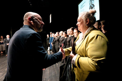 Gala finałowa X edycji konkursu „W kręgu poezji i prozy lagrowej więźniarek KL Ravensbrück“ – Ruda Śląska, 17 kwietnia 2024, Fot. IPN K. Łojko