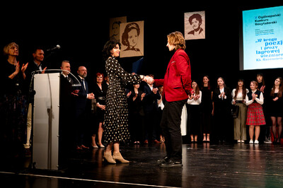 Gala finałowa X edycji konkursu „W kręgu poezji i prozy lagrowej więźniarek KL Ravensbrück“ – Ruda Śląska, 17 kwietnia 2024, Fot. IPN K. Łojko
