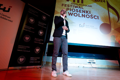 Finał VIII Ogólnopolskiego Festiwalu Piosenki o Wolności – Katowice, 20 kwietnia 2024. Fot.: IPN K. Łojko