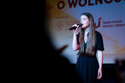 Finał VIII Ogólnopolskiego Festiwalu Piosenki o Wolności – Katowice, 20 kwietnia 2024. Fot.: IPN K. Łojko