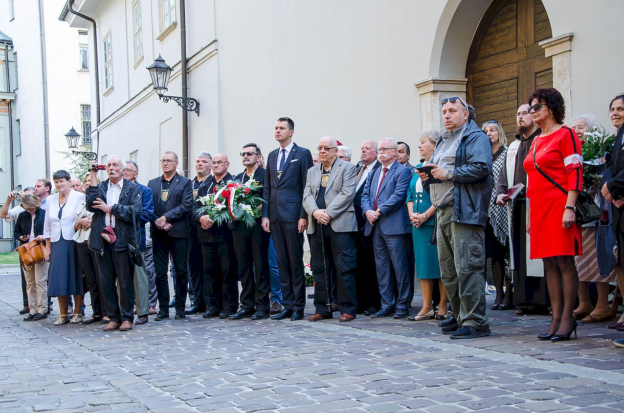 Kraków, 14 września 2019. Odsłonięcie tablicy pamięci ks. Władysława Gurgacza oraz Stefana Balickiego i Stanisława Szajny