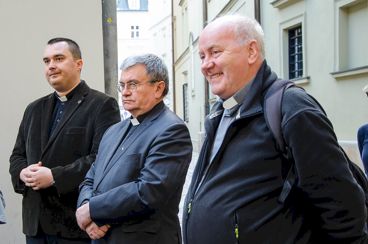 Kraków, 14 września 2019. Odsłonięcie tablicy pamięci ks. Władysława Gurgacza oraz Stefana Balickiego i Stanisława Szajny