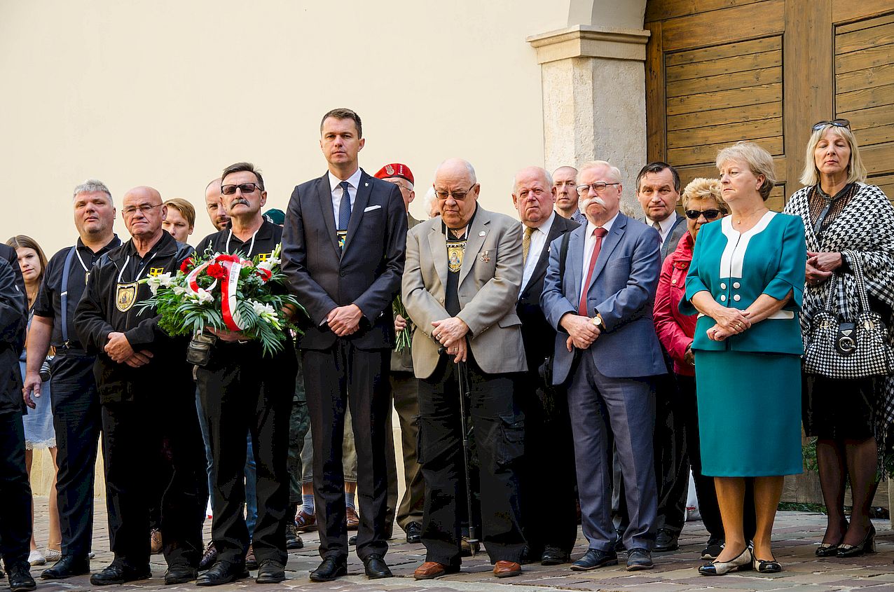 Kraków, 14 września 2019. Odsłonięcie tablicy pamięci ks. Władysława Gurgacza oraz Stefana Balickiego i Stanisława Szajny