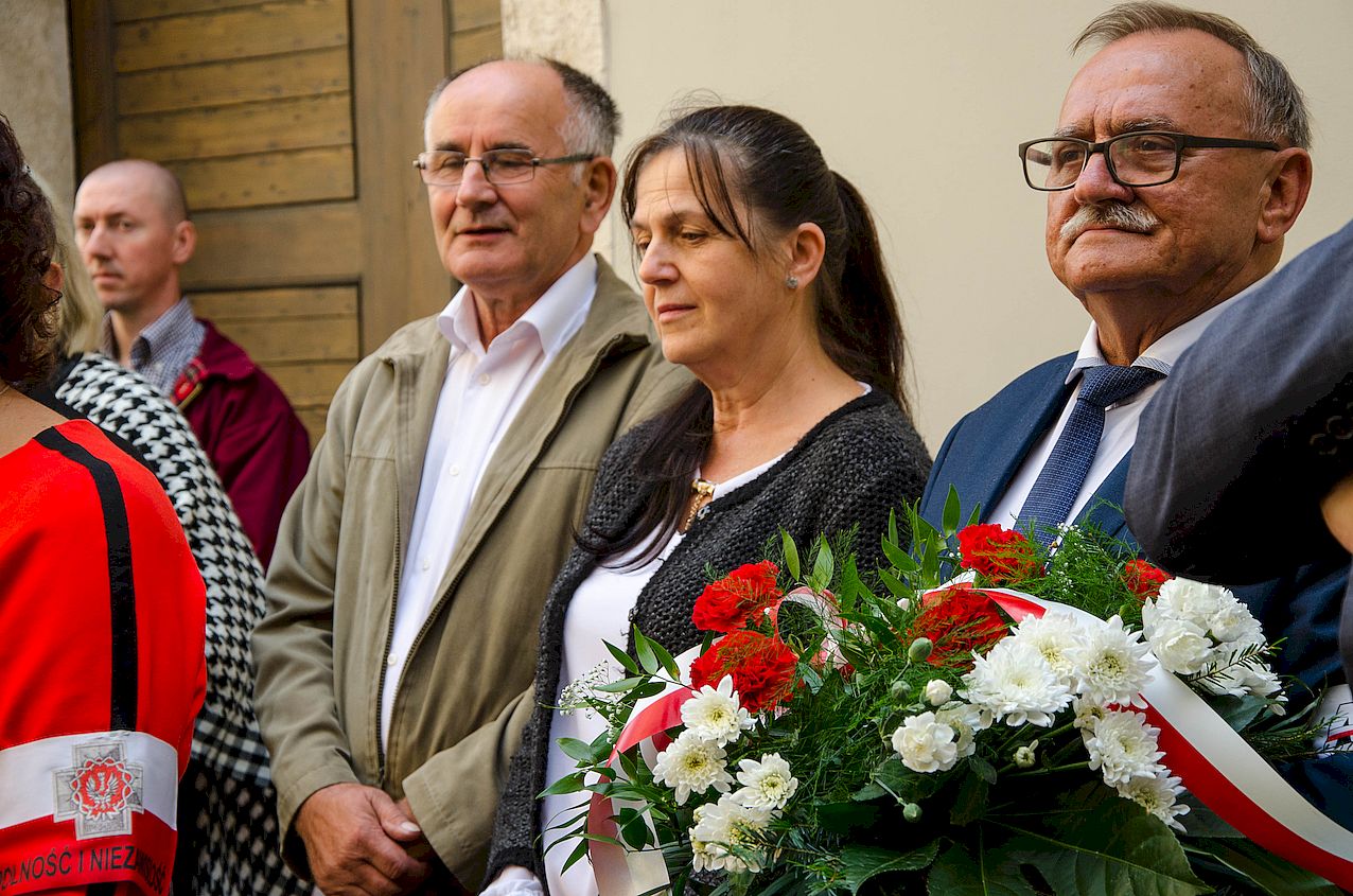 Kraków, 14 września 2019. Odsłonięcie tablicy pamięci ks. Władysława Gurgacza oraz Stefana Balickiego i Stanisława Szajny