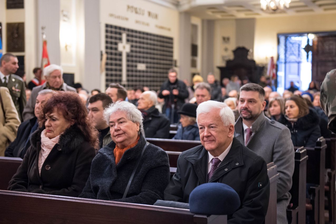 Odsłonięcie tablicy upamiętniającej mjr. pil. ppłk. RAF Stefana Janusa – Kraków, 19 stycznia 2020. Fot. Agnieszka Masłowska (IPN)