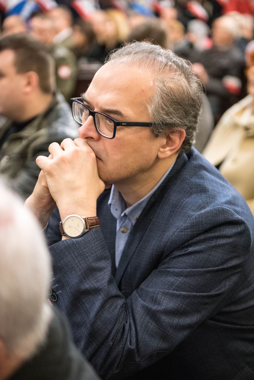 Odsłonięcie tablicy upamiętniającej mjr. pil. ppłk. RAF Stefana Janusa – Kraków, 19 stycznia 2020. Fot. Agnieszka Masłowska (IPN)