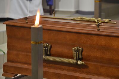 Wadowice. Uroczystości pogrzebowe Mariana Misiaka, Żołnierza Wyklętego. Fot. Janusz Ślęzak (IPN)