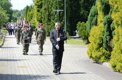 Wadowice. Uroczystości pogrzebowe Mariana Misiaka, Żołnierza Wyklętego. Fot. Janusz Ślęzak (IPN)