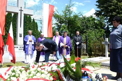 Wadowice. Uroczystości pogrzebowe Mariana Misiaka, Żołnierza Wyklętego. Fot. Janusz Ślęzak (IPN)