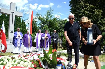 Wadowice. Uroczystości pogrzebowe Mariana Misiaka, Żołnierza Wyklętego. Fot. Janusz Ślęzak (IPN)