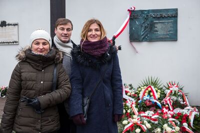 Odsłonięcie tablicy upamiętniającej ofiary operacji polskiej NKWD – Kraków, 8 stycznia 2018. Fot. Sławomir Kasper #40