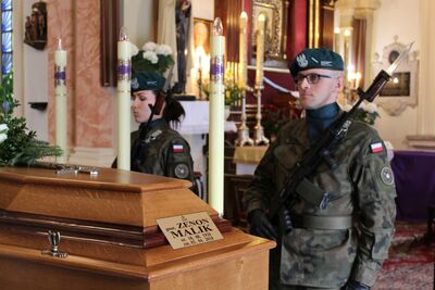 Na cmentarzu Rakowickim pochowano por. Zenona Malika ps. „Muszka”