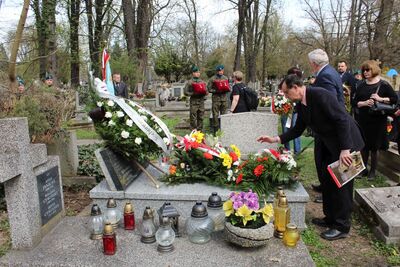 Na cmentarzu Rakowickim pochowano por. Zenona Malika ps. „Muszka”