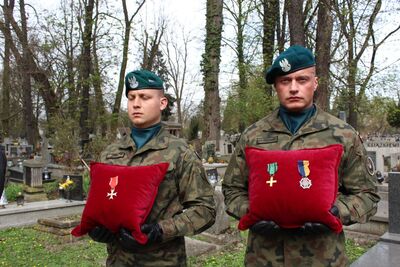 Na cmentarzu Rakowickim pochowano por. Zenona Malika ps. „Muszka”