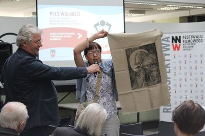 Projekcja filmu „Kochankowie z lasu” w reż. Arkadiusza Gołębiewskiego oraz spotkanie z bohaterami dokumentu Stefanią i Wacławem Szaconiami