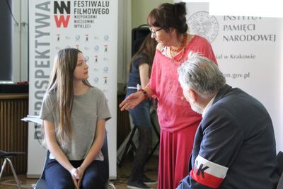 Warsztaty dla młodzieży „Nagraj dziadka komórką” z udziałem mjr. Janusza Kamockiego ps. „Mamut”