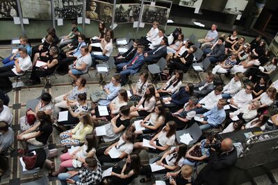 Uroczystość na zakończenie projektu edukacyjnego poświęconego Kresom