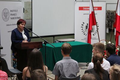 Uroczystość na zakończenie projektu edukacyjnego poświęconego Kresom