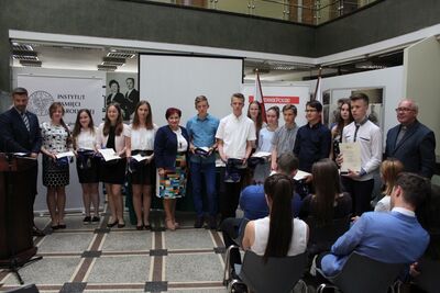 Uroczystość na zakończenie projektu edukacyjnego poświęconego Kresom