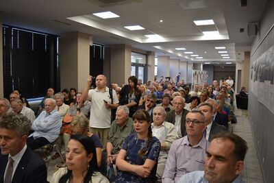 Wykład dr. Śmietanki-Kruszelnickiego na temat pogromu Żydów w Kielcach