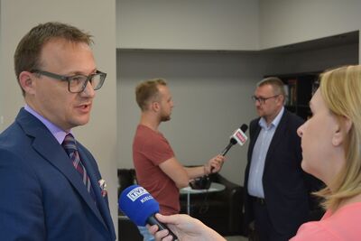 Konferencja prasowa w kieleckim Centrum Edukacyjnym IPN na temat Dnia Walki i Męczeństwa Wsi Polskiej