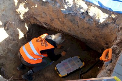 Prace poszukiwawczo-ekshumacyjne na cmentarzu komunalnym w Nowym Targu