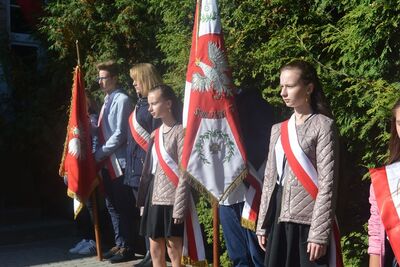 Odsłonięcie tablic upamiętniających pobyt oddziału Józefa Piłsudskiego w Parszowie i Świętej Katarzynie