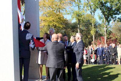 W Gręboszowie niedaleko Dąbrowy Tarnowskiej odsłonięto Pomnik Niepodległości