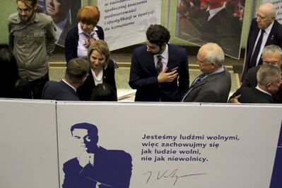 Wernisaż wystawy „Otwórzmy drzwi do wolności. Janusz Kurtyka 1960–2010” – Kraków, 9 listopada 2018