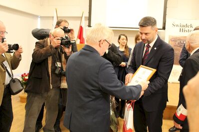 Prezes IPN wręczył w Krakowie tytuły Świadek Historii