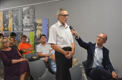 25 czerwca 2019. Spotkanie z prof. Krzysztofem Szwagrzykiem na kieleckim „Przystanku Historia”