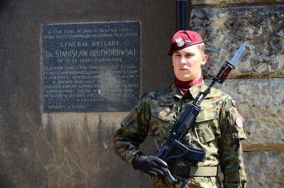 Kraków, 12 sierpnia 2019. Uroczystość pamięci gen. Stanisława Rostworowskiego oraz Jadwigi i Zygmunta Karłowskich