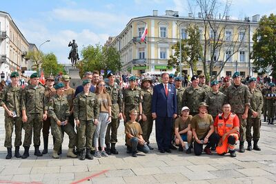 Kielce, 12 sierpnia 2019. Zakończenie marszu szlakiem kadrówki