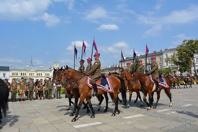 Kielce, 12 sierpnia 2019. Zakończenie marszu szlakiem kadrówki