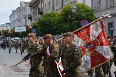 Kielce, 12 sierpnia 2019. Zakończenie marszu szlakiem kadrówki