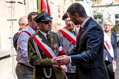 Kraków, 14 września 2019. Odsłonięcie tablicy pamięci ks. Władysława Gurgacza oraz Stefana Balickiego i Stanisława Szajny