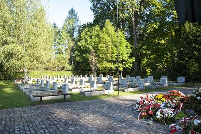 Cmentarz Rakowicki. Odnowione groby żołnierzy