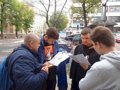 25 września 2019. Edukacyjna gra miejska w Kielcach