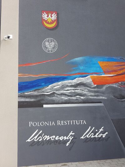 25 września 2019. Odsłonięcie muralu w Wierzchosławicach