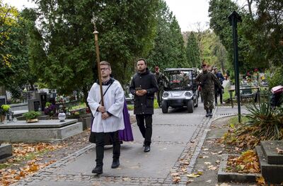 Uroczystości pogrzebowe Władysława Nowaka „Groźnego”, partyzanta powojennego podziemia niepodległościowego – Kraków, 28 października 2019