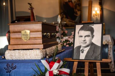 Pogrzeb Mikołaja Mazura „Paska”, żołnierza podziemia niepodległościowego – Bochnia, 21 listopada 2019