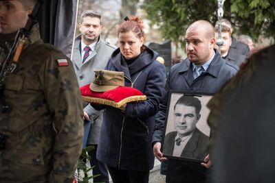 Pogrzeb Mikołaja Mazura „Paska”, żołnierza podziemia niepodległościowego – Bochnia, 21 listopada 2019