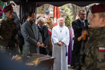Pogrzeb Mikołaja Mazura „Paska”, żołnierza podziemia niepodległościowego – Bochnia, 21 listopada 2019