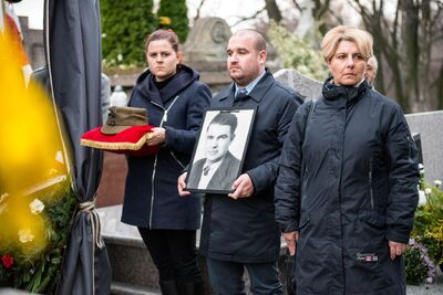 Pogrzeb Mikołaja Mazura „Paska”, żołnierza podziemia niepodległościowego – Bochnia, 21 listopada 2019