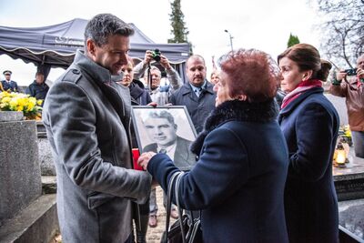 Pogrzeb Mikołaja Mazura „Paska”, żołnierza podziemia niepodległościowego – Bochnia, 21 listopada 2019