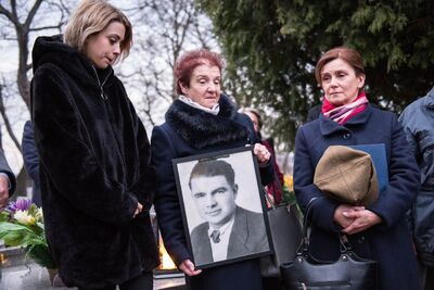 Pogrzeb Mikołaja Mazura „Paska”, żołnierza podziemia niepodległościowego – Bochnia, 21 listopada 2019